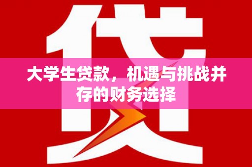 马山大学生贷款，机遇与挑战并存的财务选择
