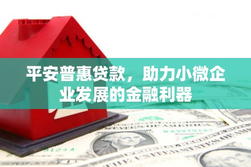浦江平安普惠贷款，助力小微企业发展的金融利器