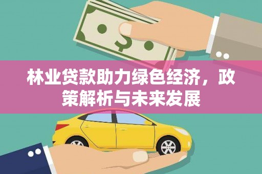南票林业贷款助力绿色经济，政策解析与未来发展