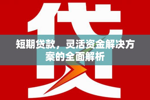 旬阳短期贷款，灵活资金解决方案的全面解析