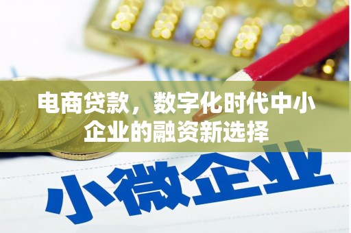 石拐电商贷款，数字化时代中小企业的融资新选择