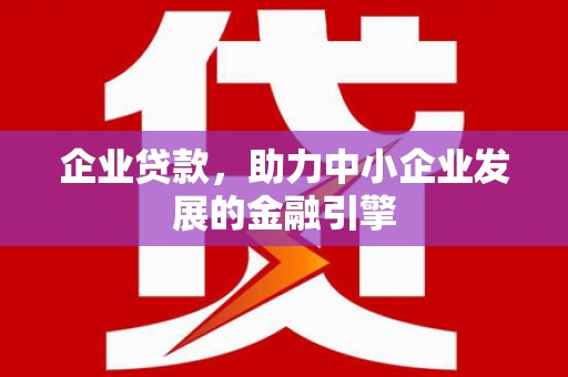 文安企业贷款，助力中小企业发展的金融引擎