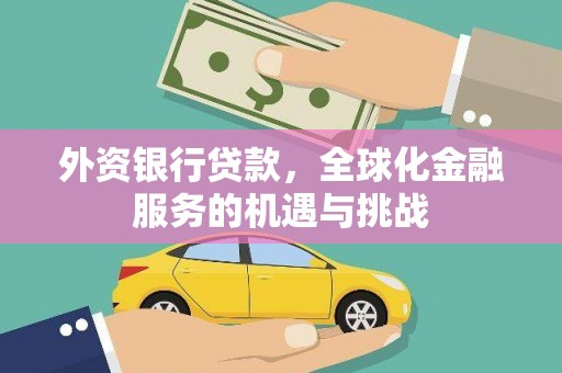 宁陵外资银行贷款，全球化金融服务的机遇与挑战