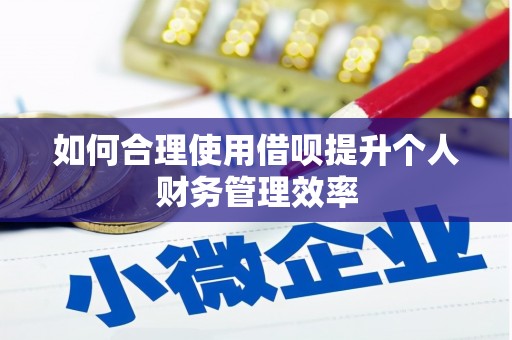 广水如何合理使用借呗提升个人财务管理效率