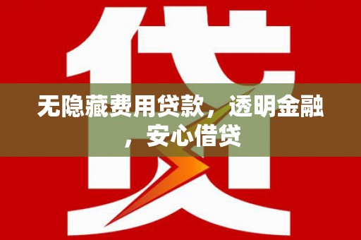 西吉无隐藏费用贷款，透明金融，安心借贷