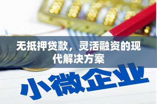 蕲春无抵押贷款，灵活融资的现代解决方案